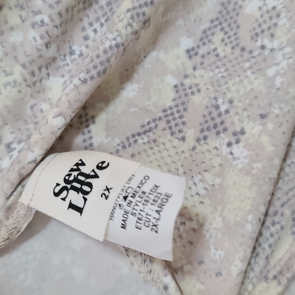 NWOT Sew in Love buttery soft snake print racerback tank sz 2X - Picture 7 of 7